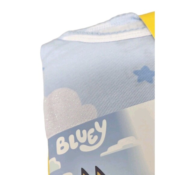 Bluey Girls 4-pc Pajama Set Cotton Size 5 Glitter Accents - Picture 7 of 12
